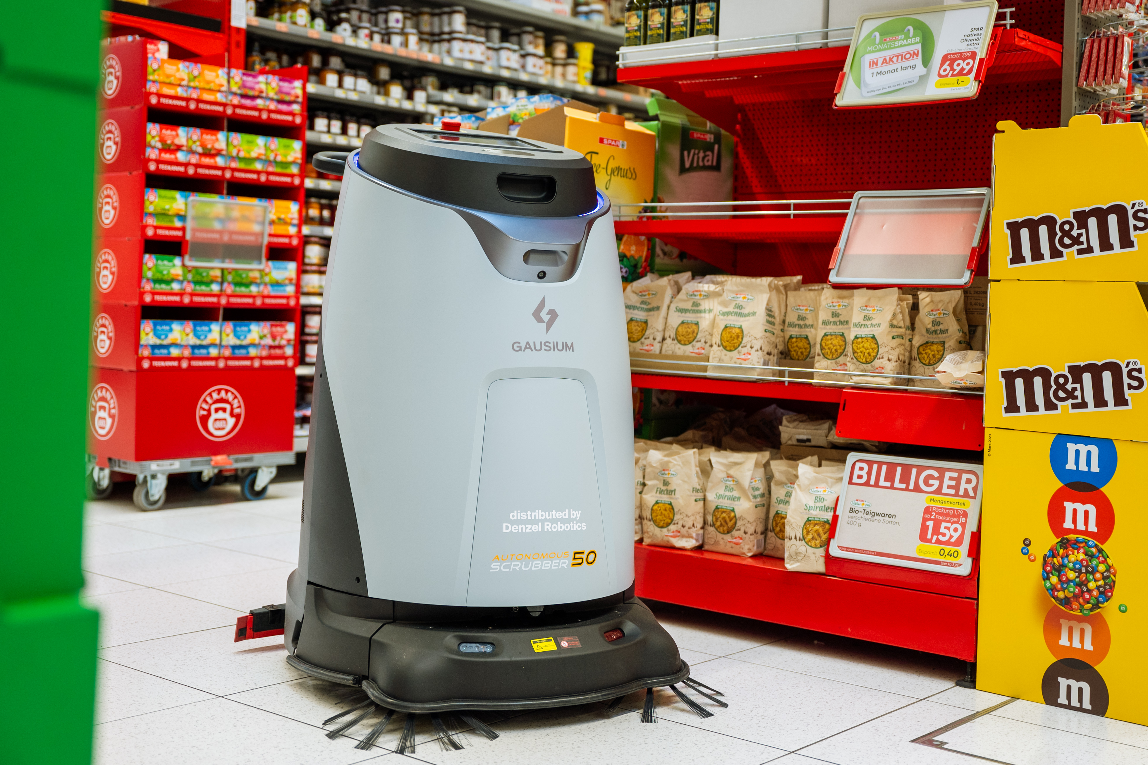 Eurospar Korneuburg - Einsatz eines Scrubber 50 im gesamten Supermarkt